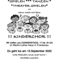Über 20 Kinder beim ersten Treffen des neuen Kinderchor im Martin-Luther-Haus, Frankenau